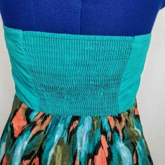 Anthropologie Girls From Savoy Strapless Dress 2 - Picture 4 of 8